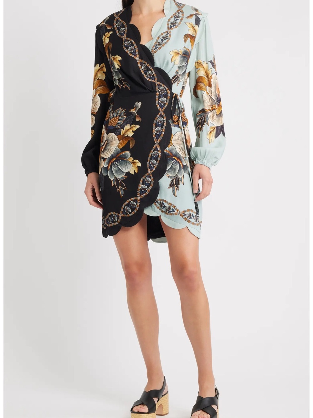FARM Rio Snake Garden Wrap Dress NWT sz XS